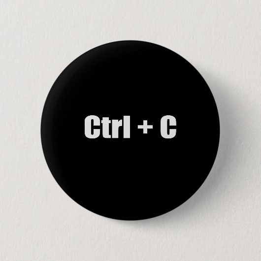 Kopiëren - CTRL + C Ronde Button 5,7 Cm (Voorkant)