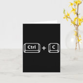 Kopiëren Plakken Ctrl C Ctrl V Dad Son Happy Fathe Kaart (Gele Bloem)