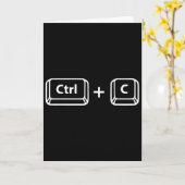 Kopiëren Plakken Ctrl C Ctrl V Vader Zoon Gelukkig Kaart (Gele Bloem)