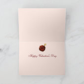 KOPIËREN VAN HARTEN, RODE Valentijnsdag VAN WAX Feestdagen Kaart (Binnen)