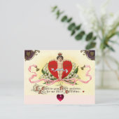 KOPIËREN VAN HARTEN, RODE Valentijnsdag VAN WAX Feestdagenkaart (Staand voorkant)