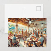 Kopitiam in Penang Briefkaart (Voorkant / Achterkant)