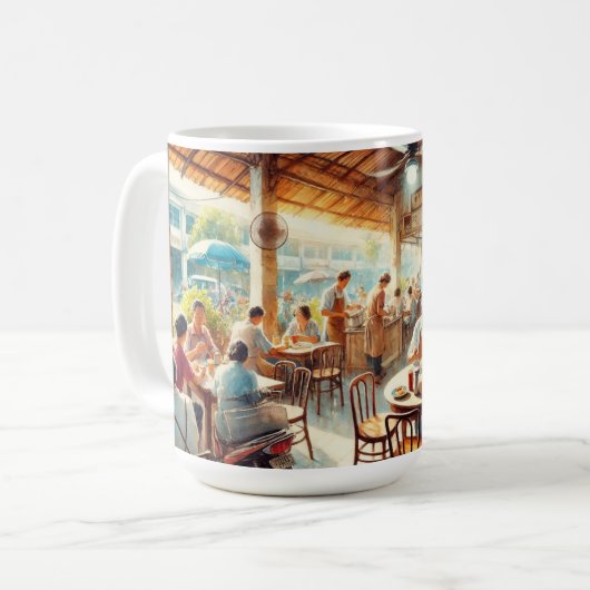 Kopitiam in Penang Koffiemok (Voorkant links)