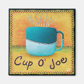 Kopje Joe Coffee Lover Magnet (Voorkant)