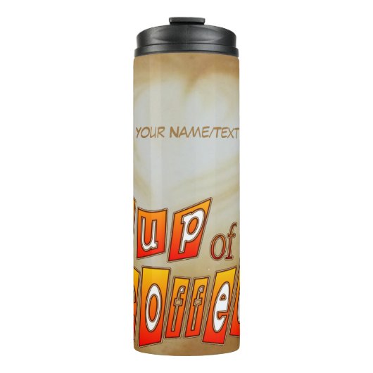 Kopje koffie cust. Thermosbeker (Voorkant)