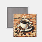 Kopje koffie magneet (Voorkant / Achterkant)