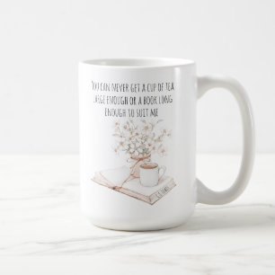 Kopje thee en een boek citaat Boekliefhebber Koffiemok
