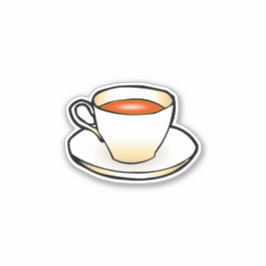 Kopje thee sticker