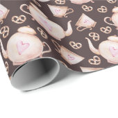 Kopje thee Valentijnsdag Cadeaupapier (Rol Hoek)