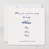 kopje thee - Victoriaans blauw - theefeest - uitno Kaart (Achterkant)