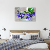 kopje violetten canvas afdruk (Insitu (Slaapkamer))