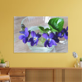 kopje violetten canvas afdruk (Insitu (Woonkamer))