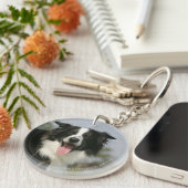 Kopje voor uiteinde uiteinde rand uitlijnen 1 sleutelhanger (Voorkant Rechts)