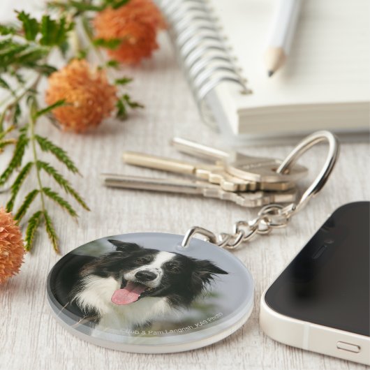 Kopje voor uiteinde uiteinde rand uitlijnen 1 sleutelhanger (Voorkant Rechts)