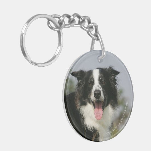 Kopje voor uiteinde uiteinde rand uitlijnen 1 sleutelhanger (Voorkant Links)