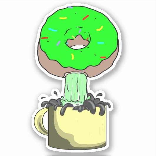 kopje yum sticker (Voorkant)