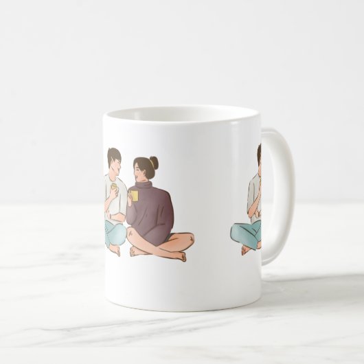 Kopjes en flessen koffiemok (Voorkant rechts)