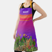 Kopjes van Succulents All-Over Print Schort (Insitu)