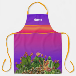 Kopjes van Succulents All-Over Print Schort