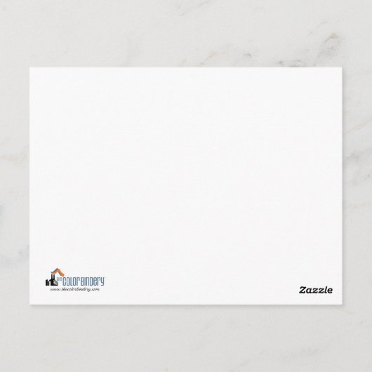 Kopkaart voor Actor/model Briefkaart (Achterkant)