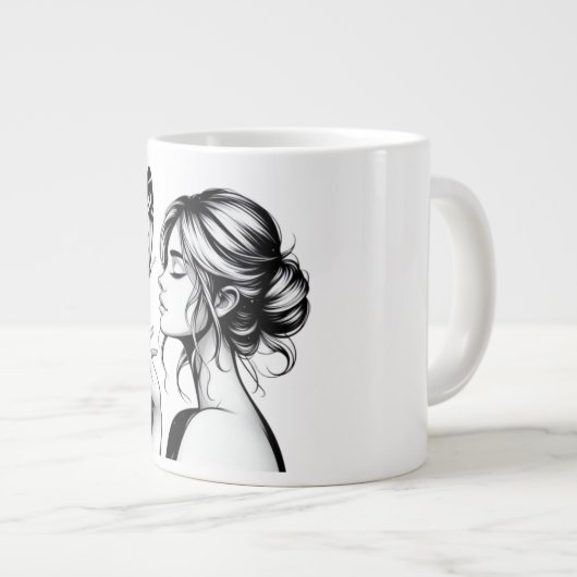 kopkoffie grote koffiekop (Voorkant rechts)