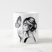 kopkoffie grote koffiekop (Voorkant)