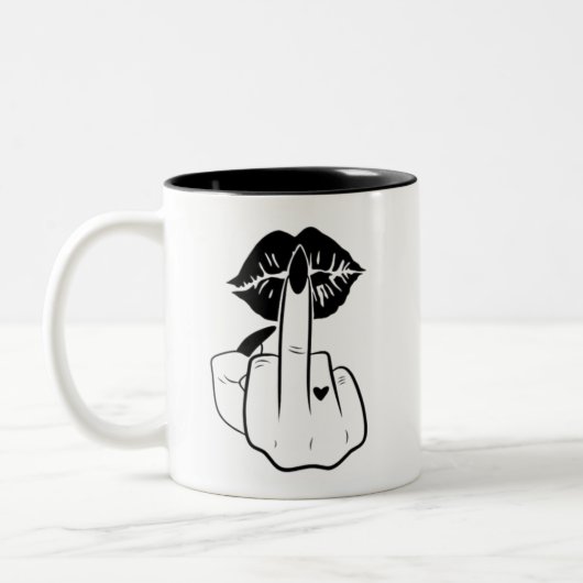 kopkoffie tweekleurige koffiemok (Links)