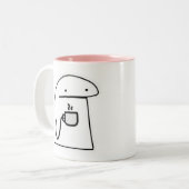 kopkoffie tweekleurige koffiemok (Voorkant links)