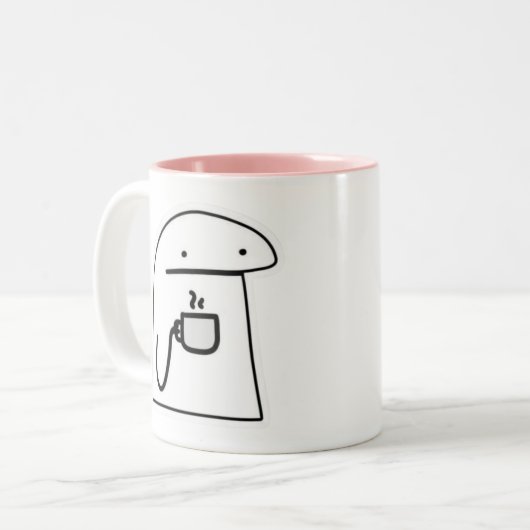 kopkoffie tweekleurige koffiemok (Voorkant links)