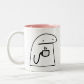 kopkoffie tweekleurige koffiemok (Links)