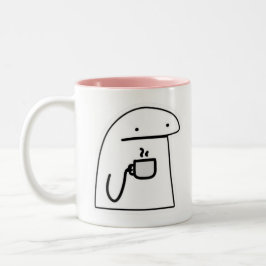 kopkoffie tweekleurige koffiemok