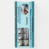 Koplampreiniging van mobiel voertuig aanpassen spandoek (Verticaal)