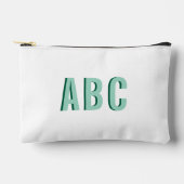 Kopletter in lichte teal 3 letters etui (Voorkant)