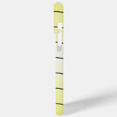 Kopletter op zachte botergele kleur Case-Mate iPhone case (Achterkant / Links)