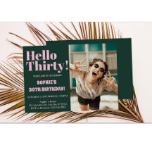 Koplettertypografie Moderne 30e Verjaardagsfeest F