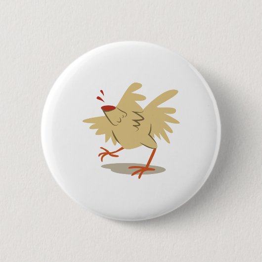 Koploos kip ronde button 5,7 cm (Voorkant)