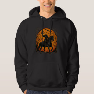 Koploze Ridder Op Paard Pompoen Halloween Hoodie