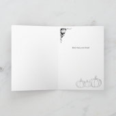 Koploze Ruiter Halloweenskaart Kaart (Binnen)