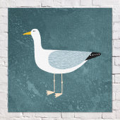 Kopmeeuw Canvas Afdruk