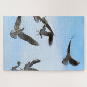 Kopmeeuwen van de Bosporus Kunst Legpuzzel (Horizontaal)