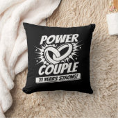 Koppel 11 jaar getrouwd - 11e trouwdag kussen (Deken)