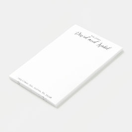 Koppel 2 namen Script-adres formeel Post-it® Notes