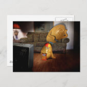 Koppel aardappelen met vader op de couche briefkaart (Voorkant / Achterkant)