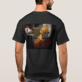 Koppel aardappelen met vader op de couche t-shirt (Achterkant)