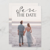Koppel Afbeelding tekst Sla de datum op Save The Date (Voorkant / Achterkant)