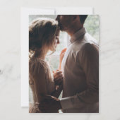 Koppel Afbeelding witte scripttekst Sla de datum o Save The Date (Achterkant)