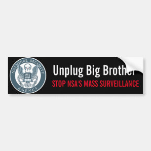 Koppel Big Brother-Bumpersticker los Bumpersticker