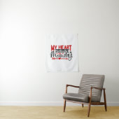 Koppel Cadeau Mijn Hart Hoort Bij Moeder Wandkleed (In situ)