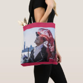Koppel carnavalsmaskers tote bag (Dichtbij)