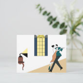 koppel dansen briefkaart (Staand voorkant)